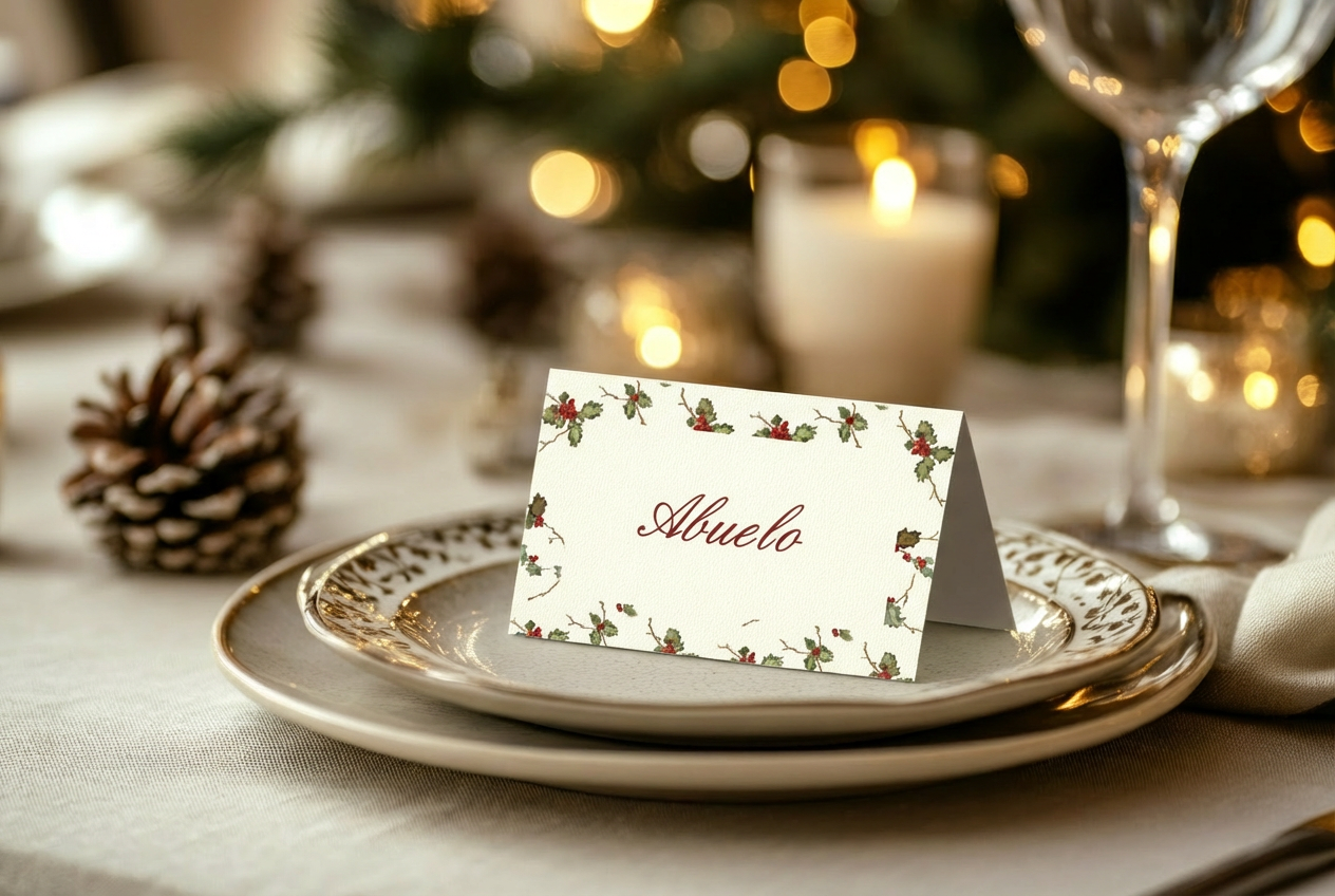 Pack 8 Marcasitios Flores de Navidad