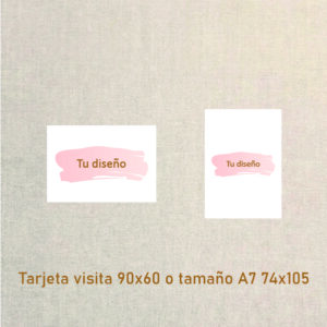 Tarjeta 90x60 o A7 (74x105)